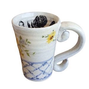 Large Handmade Mug, Ceramic Mug, Desk Organizer